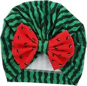 [FOMIYES] Flexible Turban Hat Adorable Watermelon Style Newborn Beanie Cap for Boys Comfortable Hat for Decorative Accessory Green