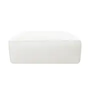 [James Lane] Riley Linen Pure White Modular Small Ottoman