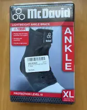 McDavid 199R Lightweight Ankle Brace Black XL Adult Size...Brand New