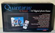 New Quantaray 5.6” Digital Photo Frame LCD Display w Remote Speakers Clock NIB ￼