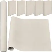 CRASPIRE 51 x 11.8inch Velvet Book Cloth for Book Binding Fabric Surface Paper Backed Bookcover Notebook Wraps Cream White Book Covering Protector Bookbinding Supplies for Books Album DIY Scrapbooking