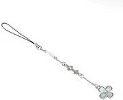 SONGCHANGJEWELRY Sawako Four Leaf Clover Phone Charms Strap Lucky Flower Car Hanging Ornament Anime Jewelry Merch for Kimi Sawako Cosplay, Zinc, No Gemstone