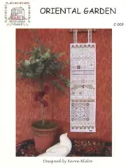Rosewood Manor Designs / Karen Kluba ~ C-009 Oriental Garden Chart + Charm