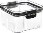 Sistema 51400ZS Ultra Square Canister, Tritan, Clear Black, 460 ml