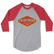 I'm On Smoko The Chats Australia Aussie Straya Vegemite 3/4 sleeve raglan shirt