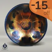 Steel Tongue Drum Meditara V3 - 53 cm, Handpan, Handmade Tank Drum, 9-10 tongues