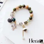 【HERA 赫拉】LL現貨LL石水晶蕾絲花朵仙人掌貓頭鷹多元素彈力手鏈(現貨瘋搶中)