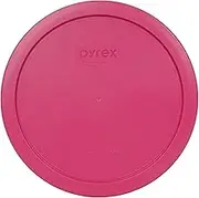 Pyrex 7402-PC 7 Cup Fuchsia Pink Round Plastic Lid (1, Fuchsia Pink)