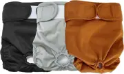 Reusable Female Dog Diapers, Premium Washable Doggie Puppy Diaper with Hook a...