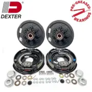 Dexter Pre-Greased 8-6.5" BC 7000 lbs. Trailer Axle Brake Kit 1/2"