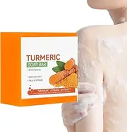 Turmeric Soap Bar for Face & Body, Turmeric Brightening Soap, Moisturizing & Soothing Gentle Cleanser Soap (1pcs)