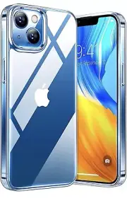 iPhone Case 14, 13 Clear Case Anti Yellowing Military Shockproof Back Cover