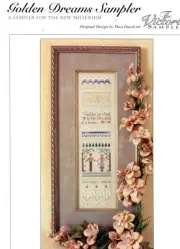 Cross Stitch Victorian Sampler Thea Dueck Golden Dreams OOP