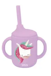 Sassi Silicone Sippy Cup Set (Sparkly The Unicorn)