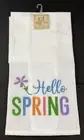 Hello Spring Kitchen Dish Tea Towel by C & F