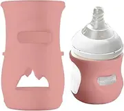 Silicone Milk Bottle Covers | Breastfeeding Bottle Silicone Sleeve Food-Grade,Heat-Resistant Toddler Bottle Insulation Sleeve for All-Round Wrap