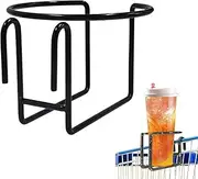 Drinkware Drink Holder - Shopping Cart Cup Carrier, Secure Metal Cup Holder | Anti-Spill Design Stroller Organizer for Family Shopping, Outlets Com