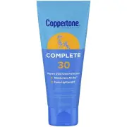 Coppertone Complete SPF 30 Water Resistant Sunscreen Lotion 7 Oz 10/24