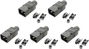 Mellisso 5X UPS Power IEC Male C20 Plug Power Cord Cable Plug Rewirable 16A / 250V Useful