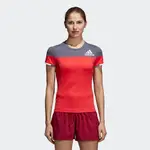 【羿樂運動休閒用品】ADIDAS COLORBL TEE女子運動短袖T恤(藍色/紅色)CF-4806