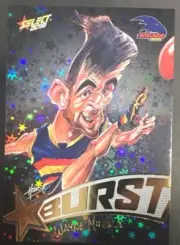 2018 AFL SELECT FOOTY STARS BLACK STARBURST WAYNE MILERA ADELAIDE