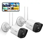 (2-Way Audio & 2-Antenna Enhance) 5MP Outdoor Wireless Security Camera System...