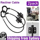 2X Universal Recliner Cable Pull Handle Sofa Release D-Ring Lane Cable For Chair