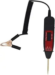 LCD Digital Circuit Tester Reliable Car Electrical System Tester with Voltage Display Easy to Use Test Light for Automotive Maintenance and Circuit