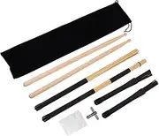 MUELODSIC 1 Set Drumsticks Set with Tuning Key and Storage Bag of Drumsticks for Jazz Drumming and Music Practice for Beginners and Youth Bands