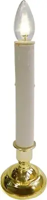 BRITE STAR Wireless LED Twice As Bright 10 inch Candle with 8 Hr Auto Timer NEW