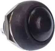 Black Off(On) Momentary Push Button Round Switch SPST