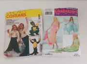 Mermaid Costume Patterns Set of 2 Simplicity McCall's 4043 9492