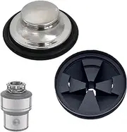 Garbage Disposal Splash Guard and Kitchen Sink Drain Stopper for InSinkErator Removable Sound Baffle, Removable Quiet Collar Cover Rubber Drain Plugs Insert Parts, Sink Baffle Quiet Cover/Stopper