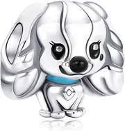 [EZ Tuxedo] Dog & Cat Lover Charms 925 Sterling Silver Friend of Paws Jewelry Collection for Bracelets
