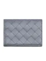 Bottega Veneta Business Card Case in Thunder
