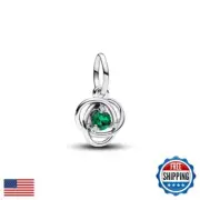 PANDORA Turquoise Blue Eternity Circle Dangle Charm - With Gift Box