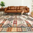 Extra Large Kilim Rug Multi Colored Stunning Diamond Lounges Carpet 240x340cm