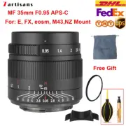 7artisans 35mm F0.95 APS-C MF Lens for EOS-M/EOS-R/X/Z/E/M43 M4/3 mount Cameras