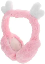 Plush Ear Muffs Fur Headband Ear Muff for Winter Ear Muff Ear Warmer Headband Cooling Eye Mask for Sleeping Winter Headband Winter Earmuff Woman Pink Holibanna