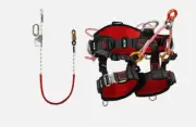 Arborist Positioning Lanyard and Tree Work Climbing Harness Fall Protection Set