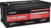 48V 100Ah Lifepo4 Lithium Battery, 200A BMS Low-Temp Protection 48 Volt Battery Support up to 5kW Motor 6000+ Deep Cycle Perfect for Golf Carts RV, Marine and Off Grid Applications