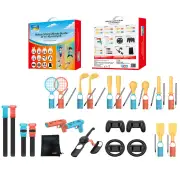 TNS-5113 Switch2 Sports 24-in-1 Motion Controller Kit for Nintendo Switch Joy-Con with Tennis Racket Fishing Rod Gun Gri