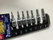 Gearhead 3/8" Drive SAE Hex Bit Socket Set 7-piece GH8375