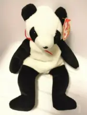 RARE Beanie Baby bear "fortune" 1997 with tag, error AND factory stamp RARE