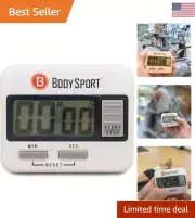 Easy-to-Use Digital Timer - Stopwatch & Countdown Timer for Fitness & Exercise