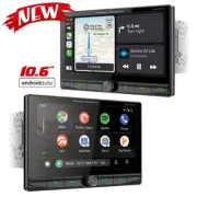 Power Acoustik CPAA-70D10M 10.6" Digital Player Android Auto CarPlay 2 Camera IN