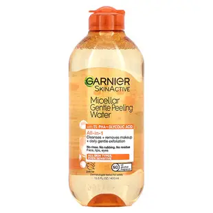[iHerb] Garnier SkinActive, Micellar Gentle Peeling Water, 13.5 fl oz (400 ml)