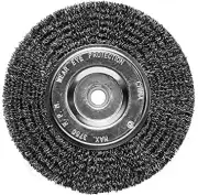 Century Drill & Tool 76861 Crimped Wire Bench Grinder Wheel, 6" Coarse