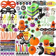 Max Fun 168pcs Halloween Party Toys Assortment for Kids Halloween Party Favors Prizes Box Toy Assortment Classroom (Large 168pcs Party Favors)