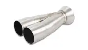 Vibrant 10366 2-1 Merge Collector Universal Fit 2” Inlet 3” Outlet 8.25” Length